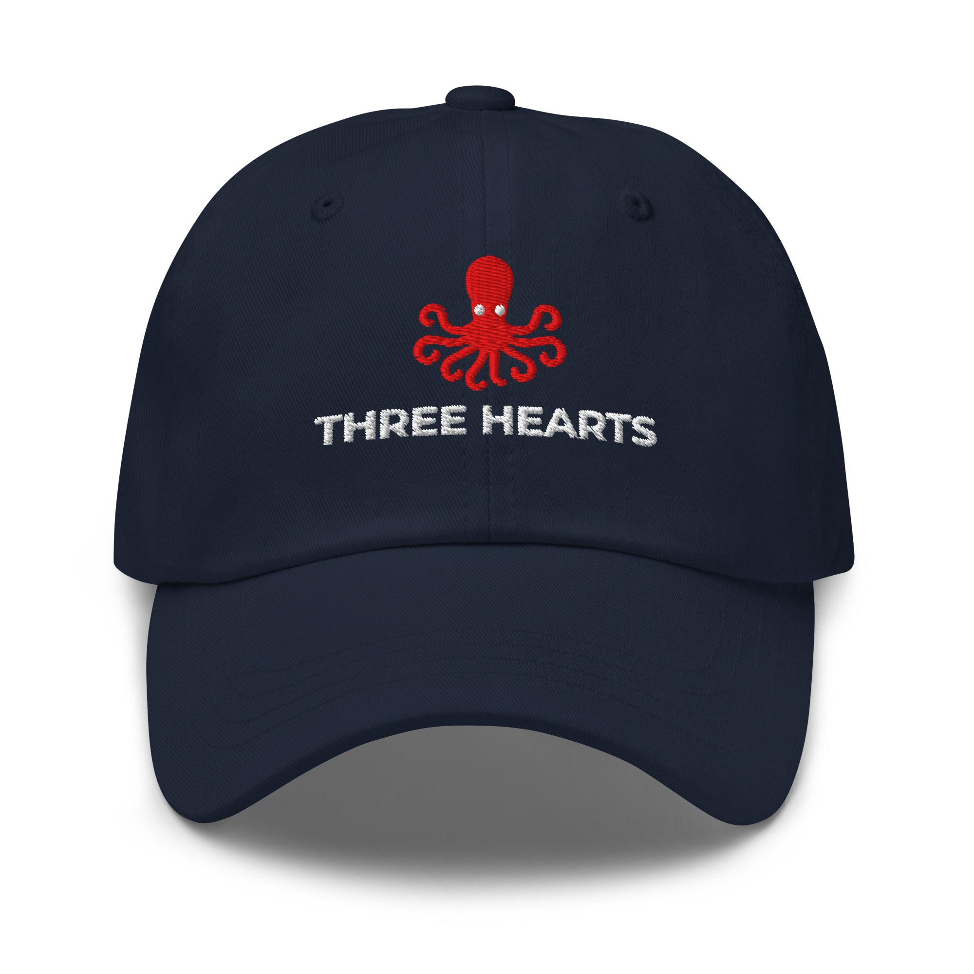 Navy Octopus "Hearts" Cap
